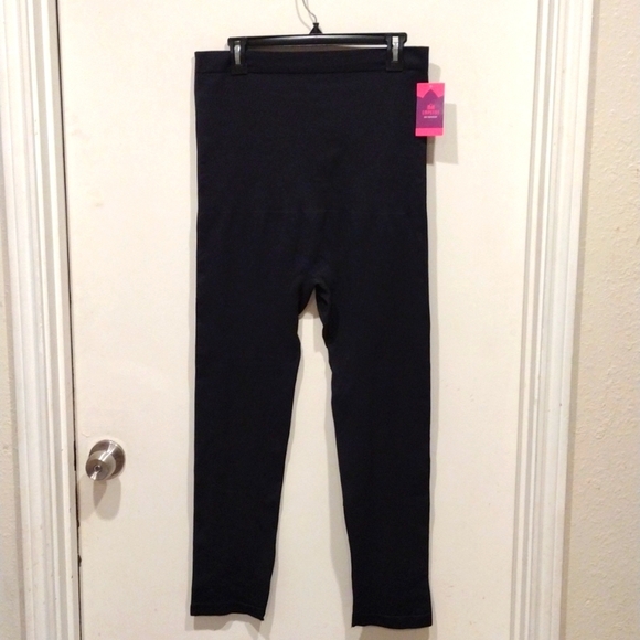 NWT Empetua Black High Waisted Shaping Leggings Size 2XL-Layering Loungewear - Picture 1 of 7